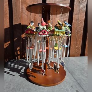 12 Seasonal Bird House Wind Chimes Set Willabee & Ward